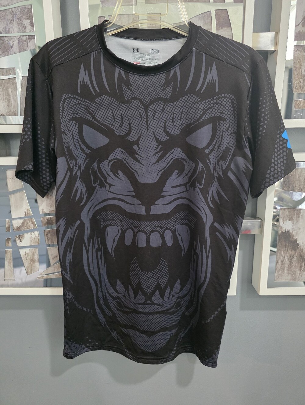 LG Men's Black Graphic Short Sleeve Performance Tee